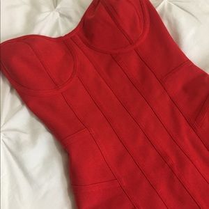 Red bandage bodycon dress NWT